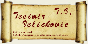 Tešimir Veličković vizit kartica